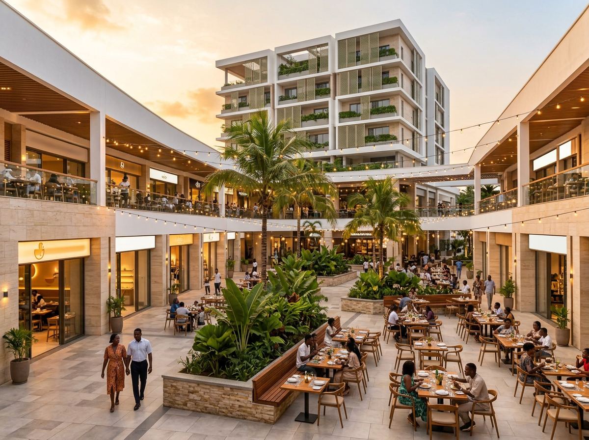 Mall et hôtels